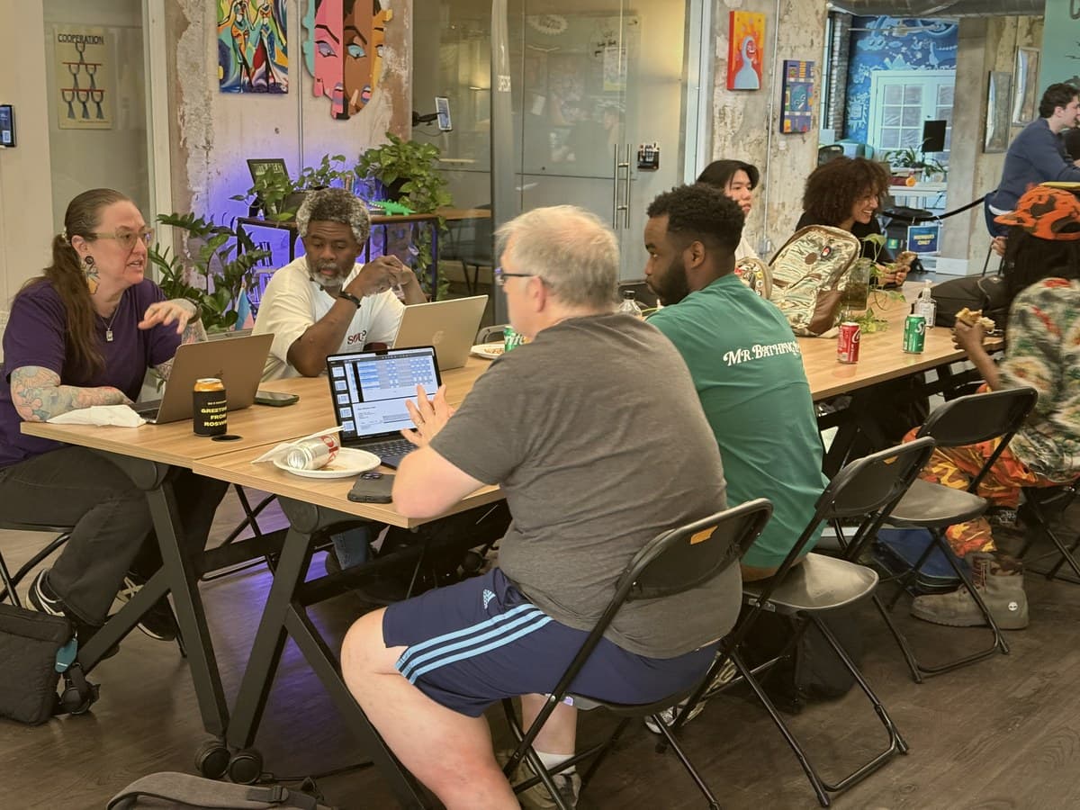 Cursor Meetup Philadelphia attendees co-working at Indy Hall